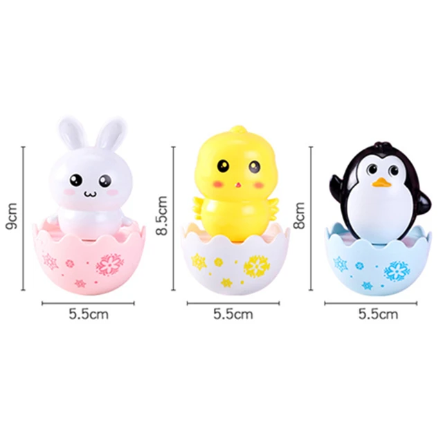 Baby Tumbler Doll Baby Toys Newborn Learning Educational Toys Nodding Tumbler Toy Cute Roly-poly Development Toys For Kids 4