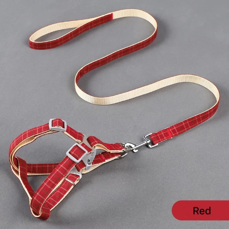 Red Хорошее качество, поводок для собак, поводок для маленьких собак, кошек, набор ремней для питомцев, поводок для собак, нагрудный поводок, аксессуары - Цвет: Red