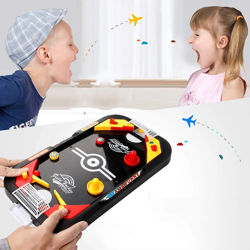 Хоккейная игра игрушка воздушный хоккейный стол Детская образовательная интерактивная игрушка два режима Крытый вечерние аксессуары шайба боевой стол