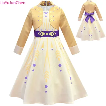 

Children girls clothes Cosplay Princess Dress Fake Two costume dresses kids teen party clothing