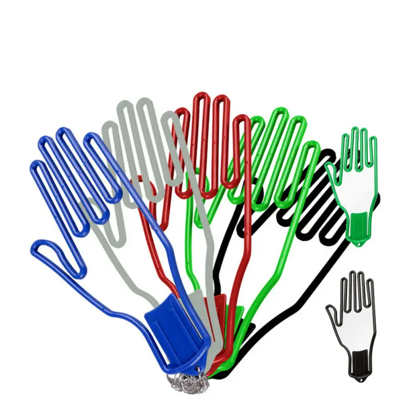 Plastic Sports Golf Glove Holder With Key Chain Plastic Glove Rack Dryer Hanger Stretcher Tool