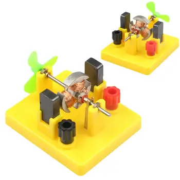 

Physics Toy Small Direct-Current Motor Model with Fan Physical Circuit Science Experiment Aids cultivate kids hands-on ability