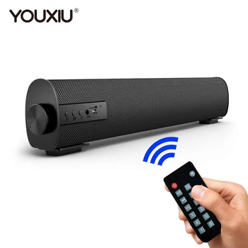 

YOUXIU 10W Portable Soundbar Wireless Bluetooth 5.0 Speakers with Remote Control Outdoor Indoor Sound Bars