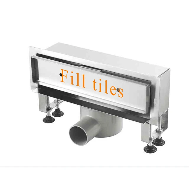 1 Side Wall Drain Floor 30cm Inch 12" Stainless Steel Wall Mounted