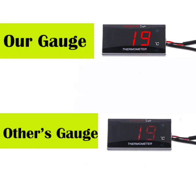 Motorcycle Instruments Thermometer For KOSO Yamaha Xmax 300 BMW Water Temp  Temperature Digital Scooter Slimline Gauge Meter