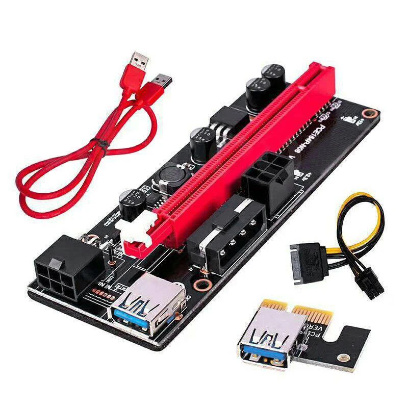 

60Cm Ver009S Pci-E Riser Card Pcie 1X To 16X Usb 3.0 Data Cable Bitcoin Mining