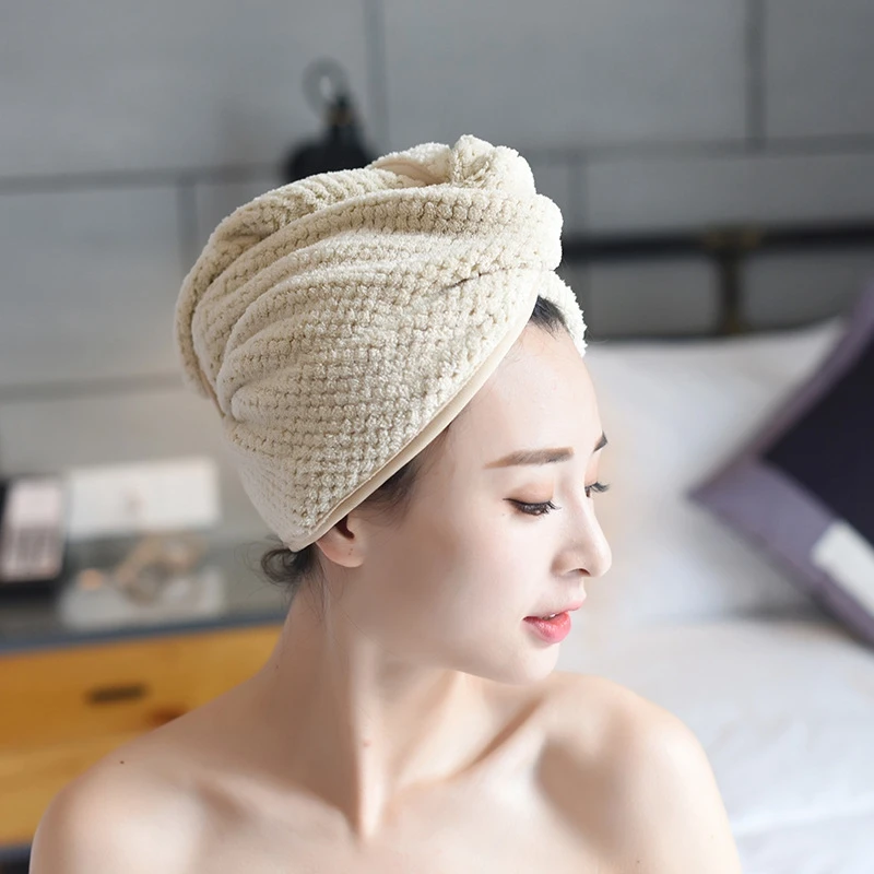Hat Turban Bath-Towel Head-Wrap Shower-Cap Microfiber Hair Dry Quick-Drying Magic Soft