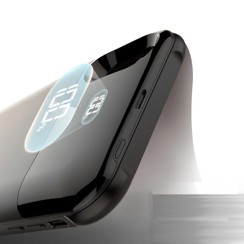 Чехол для беспроводного питания для iPhone X XR XS аккумулятор Max зарядное устройство ультра тонкий отдельный чехол для беспроводного зарядного устройства для iPhone X XS Max XR