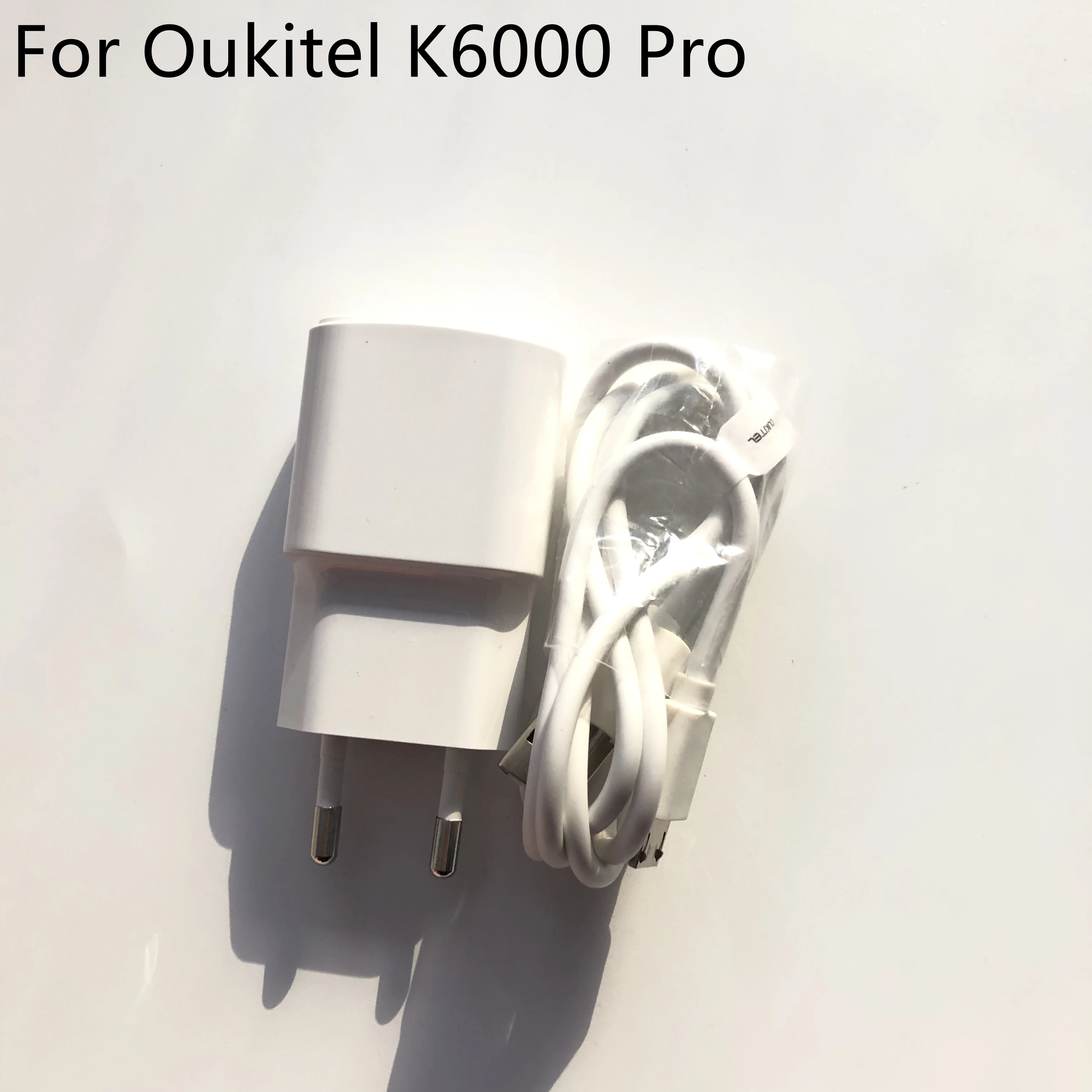 

New Oukitel K6000 Travel Charger + USB Cable USB Line For Oukitel K6000 Pro 5.5" FHD 1920x1080 MT6753 Octa Core Free Shipping