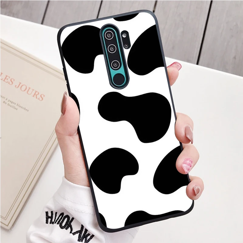 Bò Đốm Đen Dẻo Silicone Ốp Lưng Điện Thoại Redmi Note 8 7 Pro S 8T Cho Redmi 9 7A Bao cases for xiaomi blue