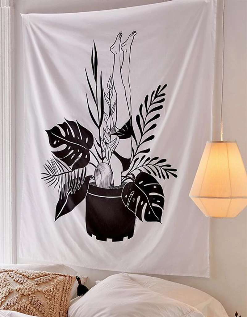 Гобелен в стиле ретро с индийской мандалой подвесные гобелены цветами хиппи