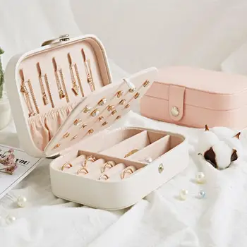 

5 Box Makeup Organizers Jewelry Casket Storage Acessorios Box Travel Small Collection Case Woman Necklace Earrings Rings
