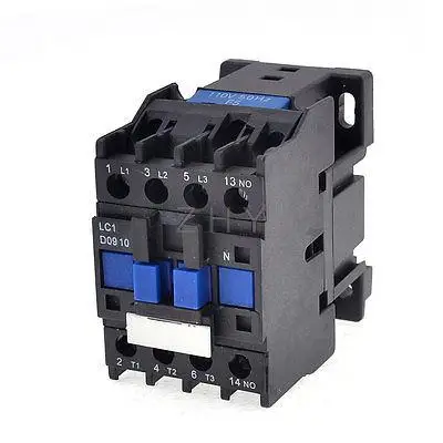 

LC1-D09 690V Ui 25A Ith 3 Phase 1NO AC Contactor 380V 50Hz 9 Amp