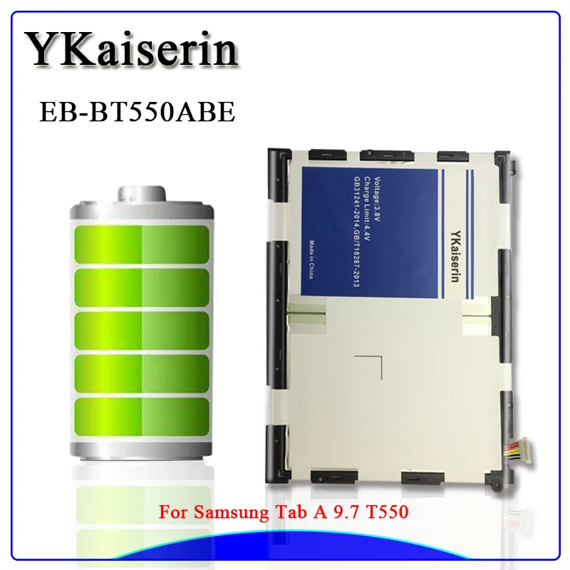 6000 мА/ч, EB-BT550ABE Замена Батарея для samsung Galaxy Tab A 9," SM-T550 SM-P550 P555C T555C T555 P351 T555