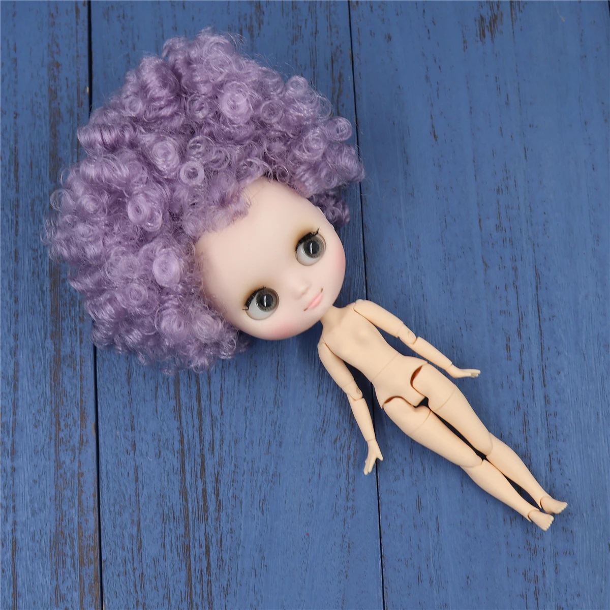Middie Blythe Doll with Purple Hair, Tilting-Head & Custom Jointed Body 1