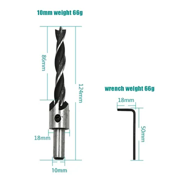 

Hole Drill bits High Speed Steel Detachable Reamer Woodworking Workshop