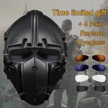

Army Military Outdoor Tactical Helmet Professional Outdoor Sports Helmet Full Face Hunting Mask Safety Motorcycle Helmet