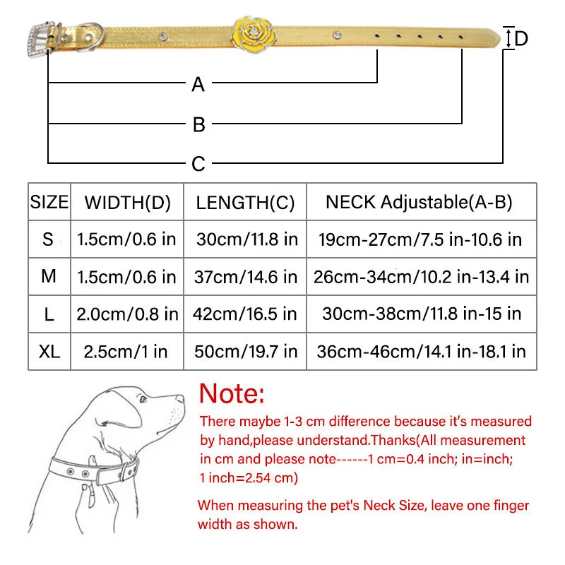 Шикарный кожаный ошейник для собак, персонализированный ошейник со стразами цветок Xs/s/m/l для маленьких средних собак, кошек, ошейник для щенка, поводок, ремень, товары для домашних животных