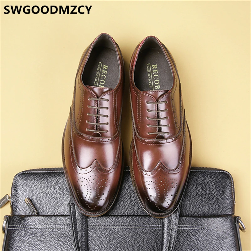 Scarpe Brogue Formali Uomo Scarpe Oxford Per Uomo Scarpe Business Uomo Chaussure Classique Homme Scarpe Uomo Eleganti Erkek Ayakkabi