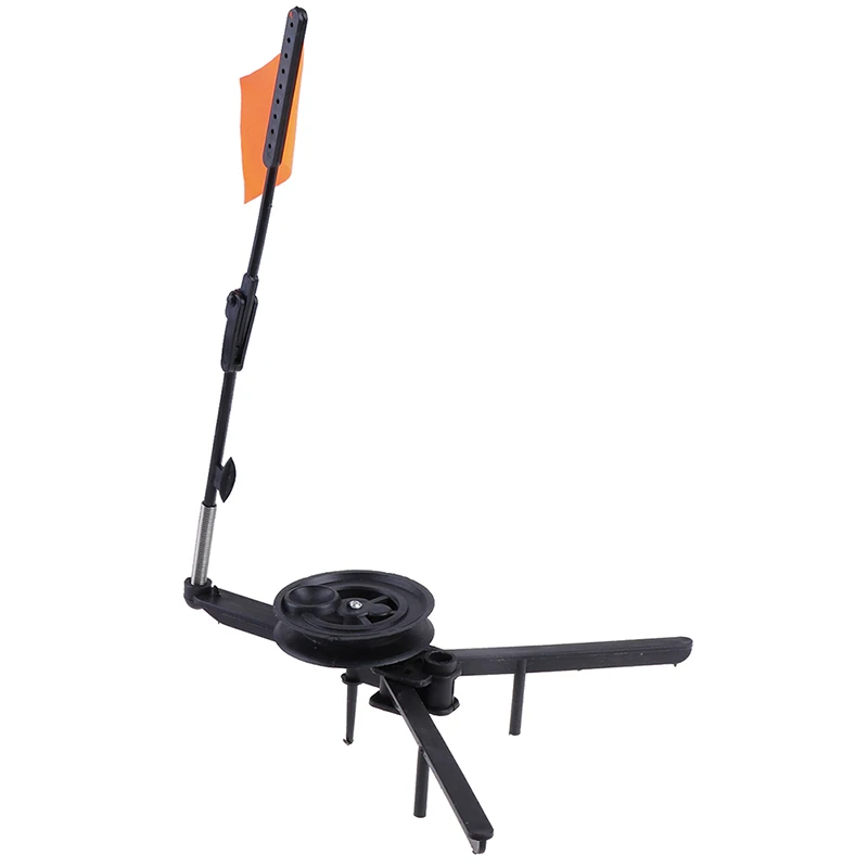 Outdoor Fishing Pole Automaticly Winter Ice Fishing Rod Tip-up With Spool Foldable Marker Flag For Winter Fishing Accessories