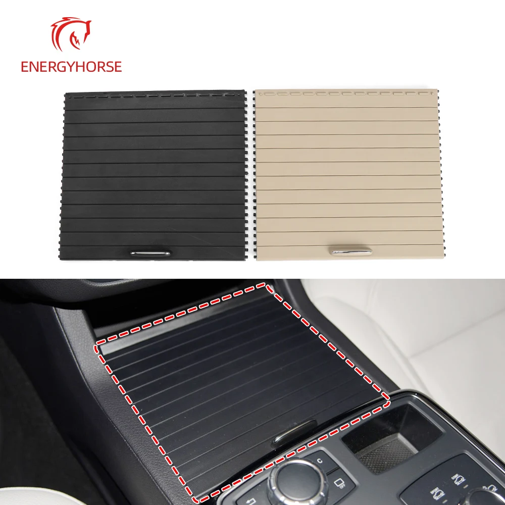 

For Mercedes Benz W166 ML GL GLE GLS Interior Car Drink Water Cup Holder Cover Rolling Blind Shutter 1666803814