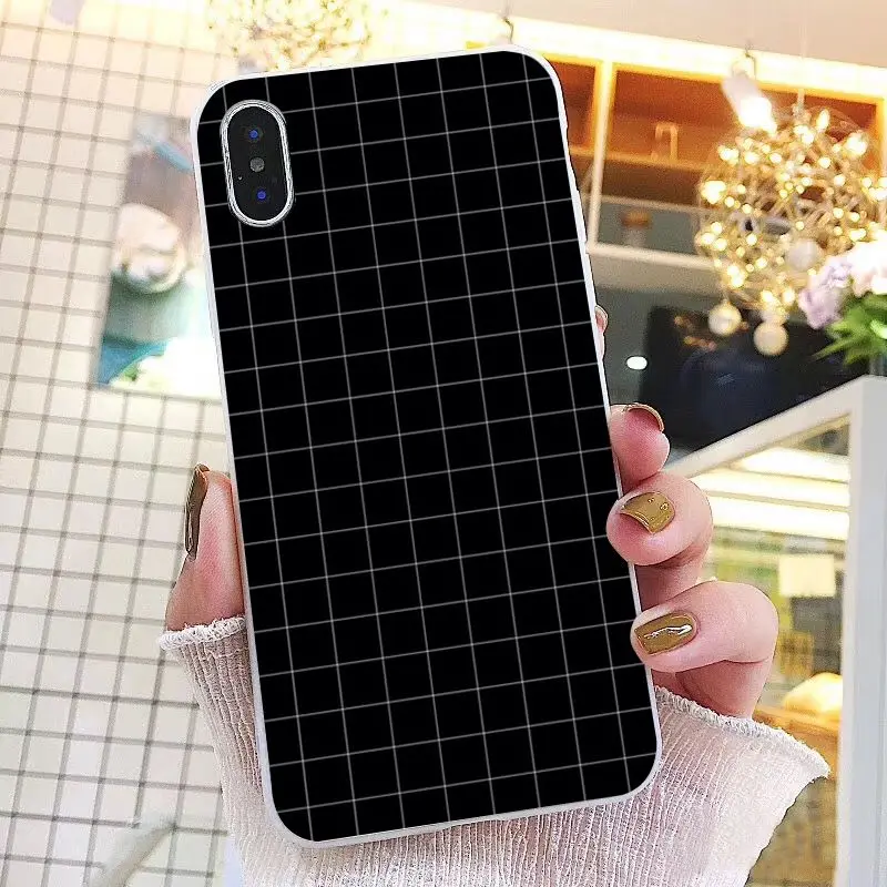 Black white Yellow Grid 