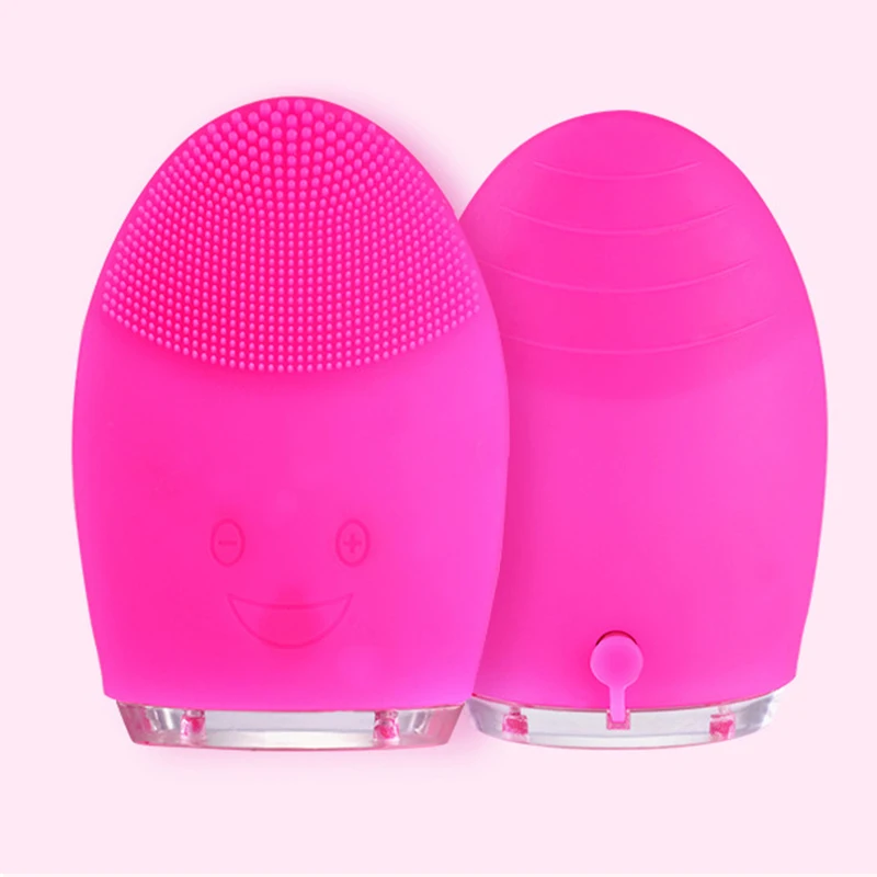 

Electric Vibration Facial Cleansing Brush Silicone Face Massager Skin Remove Blackhead Pore Cleanser Waterproof