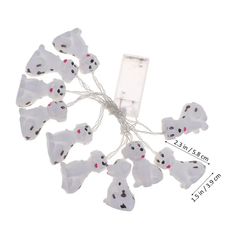 10 LED String Lights Decorative Puppy Shaped Night Light Cute Illumination Party Decoration For Children Room Home Dining