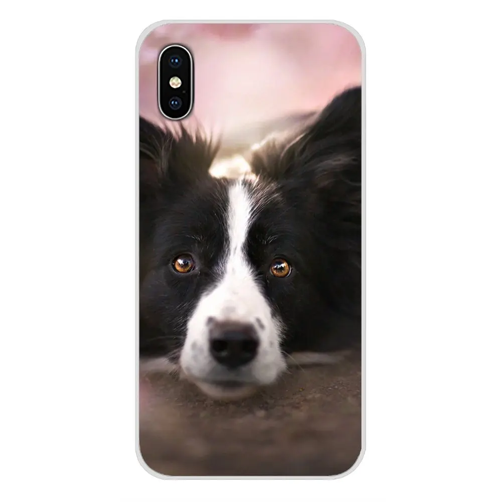 Мягкий чехол-сумка красивая бордюр колли щенок для huawei G7 G8 P7 P8 P9 P10 P20 P30 Lite Mini Pro P Smart Plus - Цвет: images 1