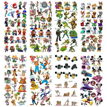 

5pcs /lot Funny Tattoo Sticker Kids Take Exercise Tatoo Fake Girls Dog Tattoos Body Women Waterproof Temporary