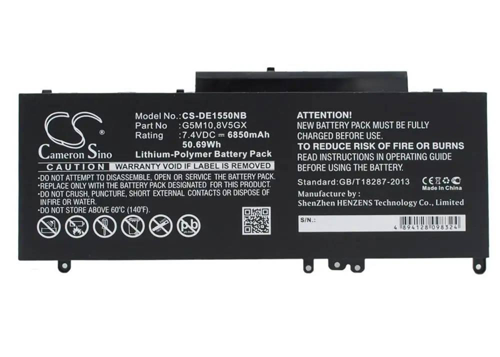 

Аккумулятор cameron sino для DELL Latitude 15 5000 3150 3160 E5250 E5270 E5450 E5470 E5550 E5570 WYJC2 YM3TC