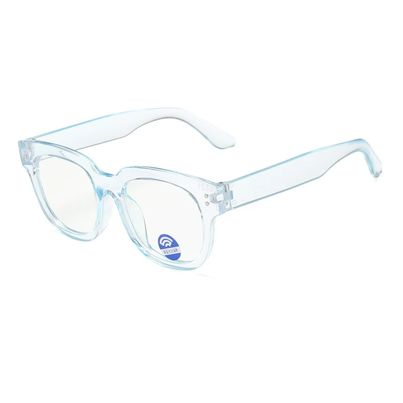 Квадратный синий светильник, детские очки, оптическая оправа, детские очки для мальчиков и девочек, прозрачные блокирующие антибликовые очки от уф
