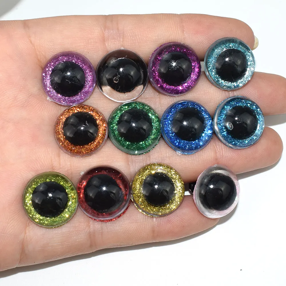 20pcs/40pcs 5-18mm Black Plastic eyes Safety Eyes for Teddy Bear