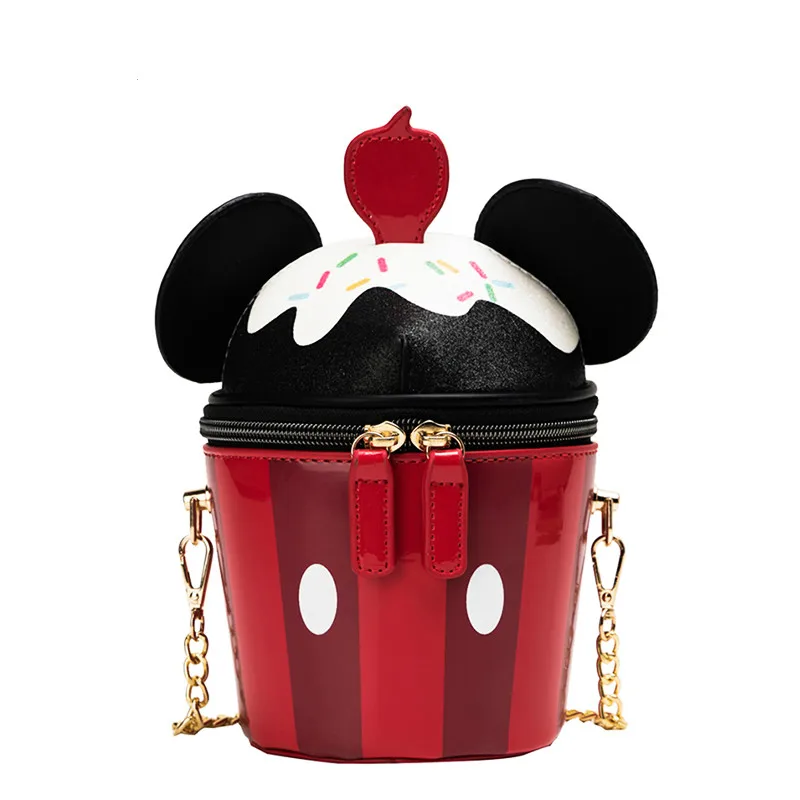 

Women Cute Cartoon Ear Cup Cake Design Pu Leather Fashion Ladies Shoulder Bag Tote Crossbody Mini Bag Women Pouch Clutch Handbag