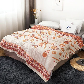 

Cotton Thick Gauze Blanket Adult Air-conditioning Blankets Super Bed Blanket Bedspread Towel For Quilt Sofa Soft Throw Travel