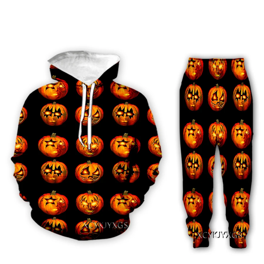 

xinchenyuan New Men/Women Holloween Hip 3D Printed Clothing Long Sleeve Fashion Sweatshirt Hoodies Sport Long Pants Z54