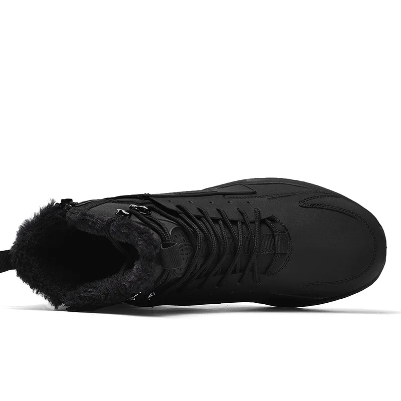 EU39-46 Водонепроницаемая Мужская зимняя повседневная обувь мужские кроссовки зимние ботинки Плюшевые Внутри противоскользящая подошва сохраняющие тепло водонепроницаемые лыжные ботинки мужские