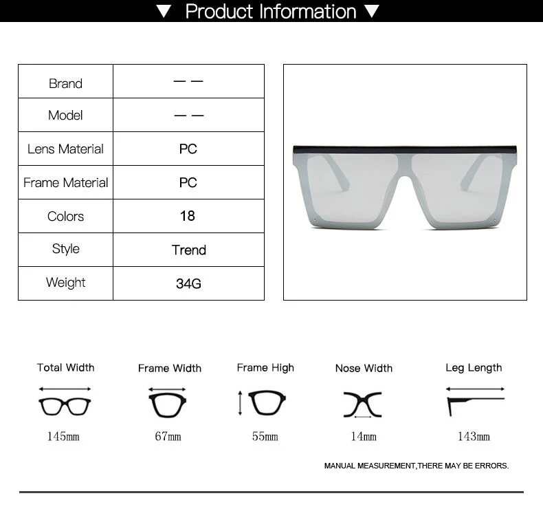Square Sunglasses For Women Vintage Designer Style Large Frame_voghion.com