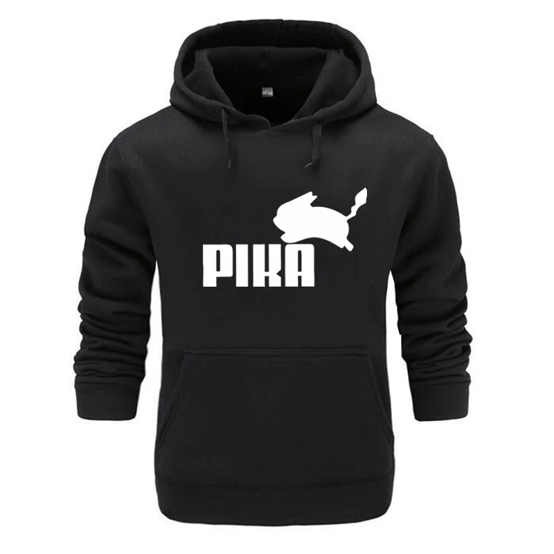 Sudadera con capucha de Pokémon para hombre y niño, suéter de algodón estampado de Pikachu, estilo Anime, de marca a la moda|Sudaderas con capucha AliExpress