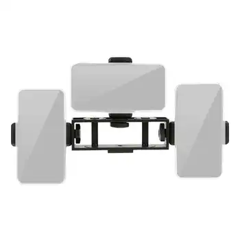 

Portable Three Fixed Mobile Phone Clip Holder Phone Live Stand Fill Light Expansion Bracket 1/4in Screw Interface
