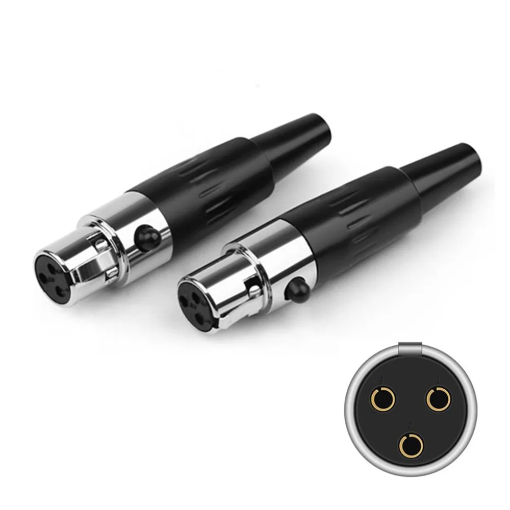 3 pin XLR Connector Male Plug For K712 DT1990 AB 1266 LCD2 LCD4 Mini