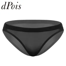 Women See Through Sheer Micro Mini Lingerie Low Rise High-Stretch Ultra-Silky Seamless Thong Briefs Underwear Sexy Lady Panties