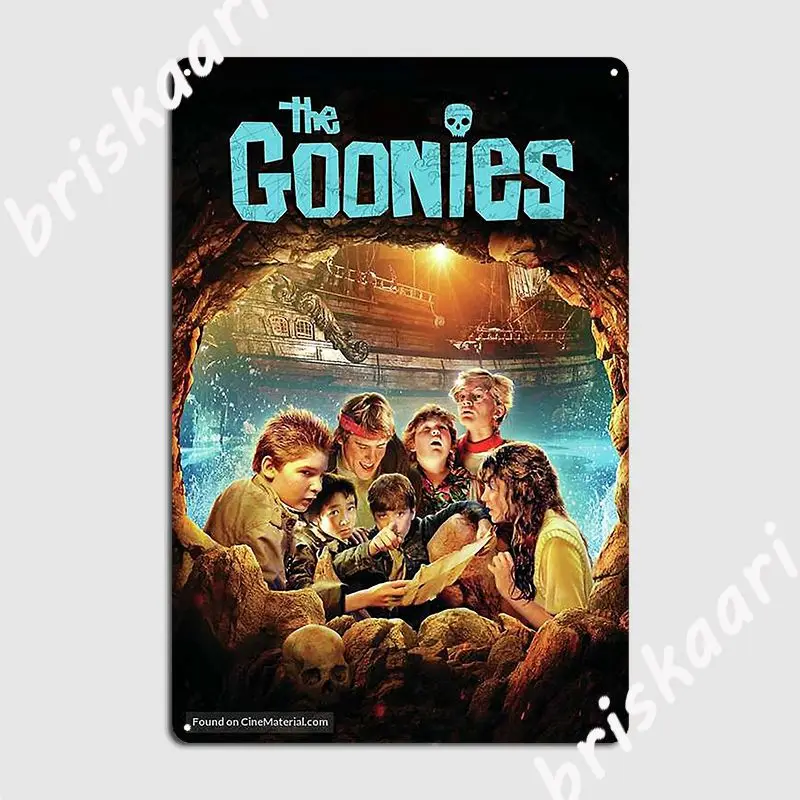 The Goonies Movie Poster Targa in metallo vintage Logo Family Club Bar