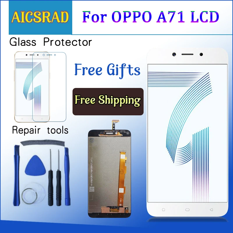 

For OPPO A71 5.2" LCD Display Touch Screen Digitizer Assembly Replacement Parts + Tools For OPPO A 71 LCDs