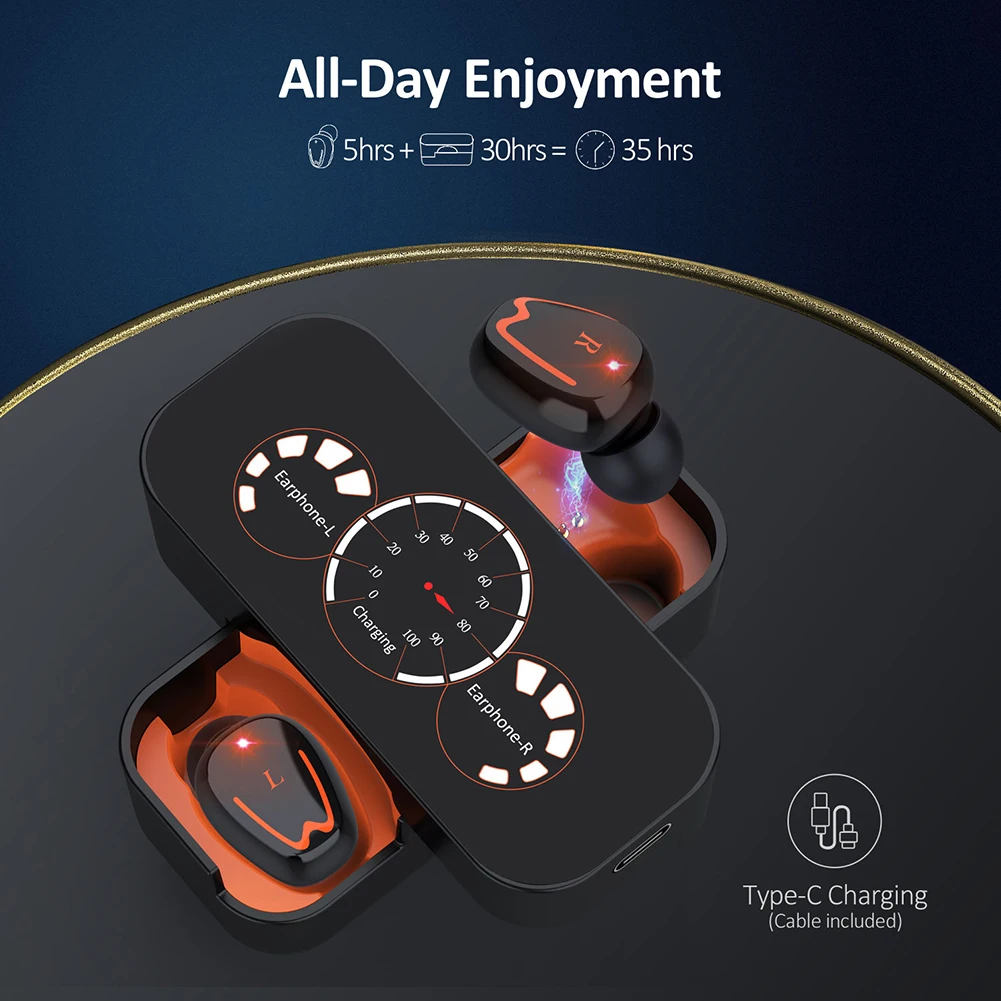 V1 TWS Wireless Earphone 3D Bluetooth5 0 Headphones Android Headset For Iphone 7 8 plus x xr Xiaomi Mi 9T Charging Box Sport