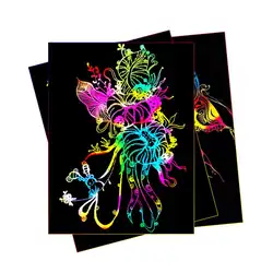 10 шт. Волшебная радужная бумага для заметок блокнот альбом для рисования красочные DIY Dooding рисунок дети искусство развивающие игрушки