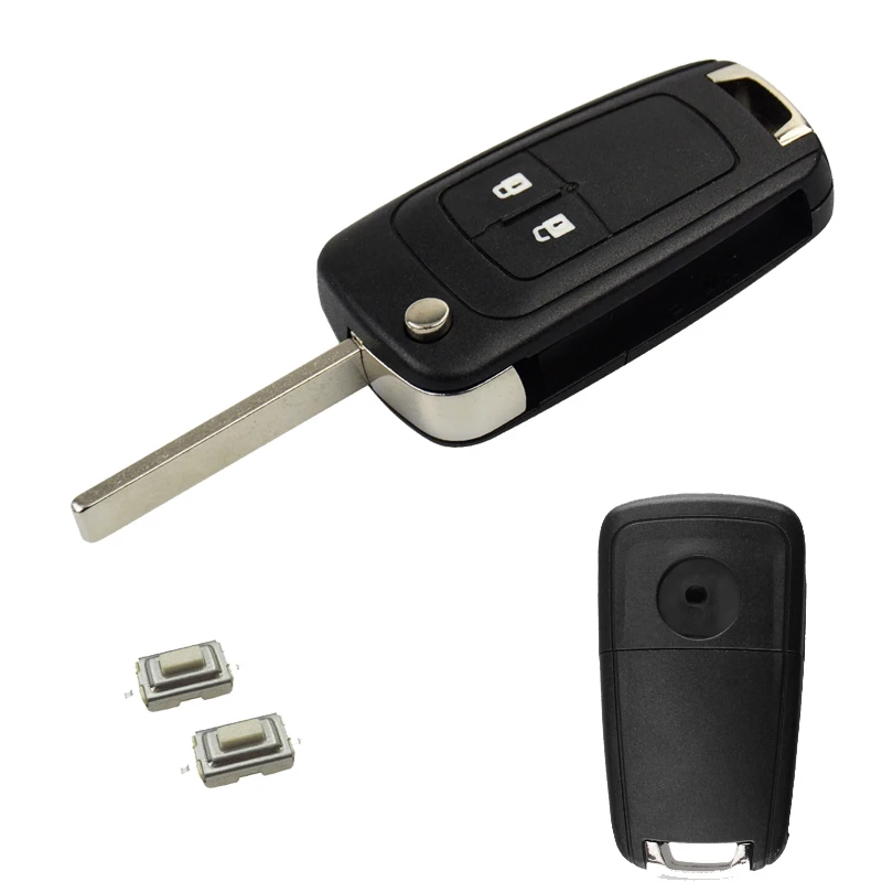OkeyTech для Opel Vectra Zafira a Corsa Zafira C Датчик положения флип дистанционный ключ 2/3/4/5 Автомобильный ключ с кнопкой оболочка запасной чехол FOB - Цвет: 2 Button