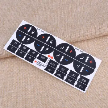 

2pcs AC Radio Dash Button Repair Decal Sticker Replacement For Buick Enclave Chevrolet GMC Interior Mouldings