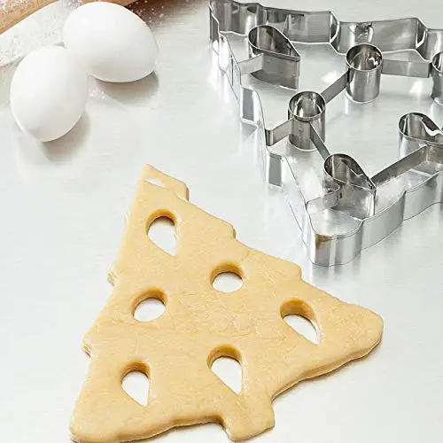 

Christmas Tree Baking Tools Stainless Steel Biscuit Model Large 3D Christmas Tree Stereo Cookie Mould Christmas Gift