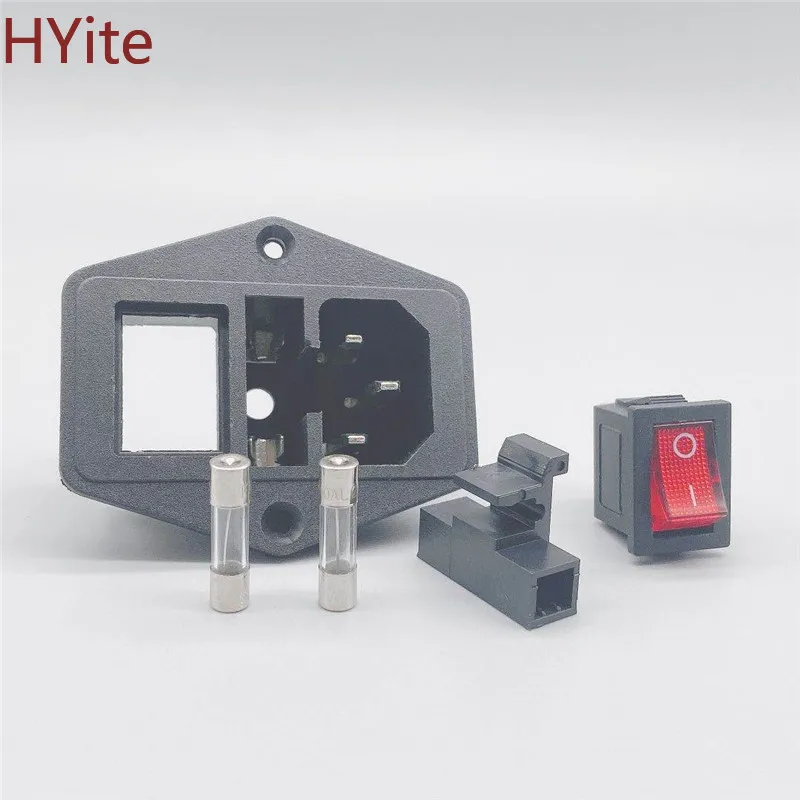 Кулисный выключатель питания IEC 3 Pin 320 C14 входные силовые розетки штепсельная